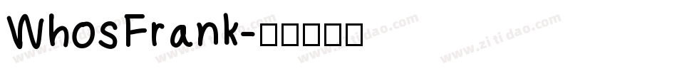 WhosFrank字体转换