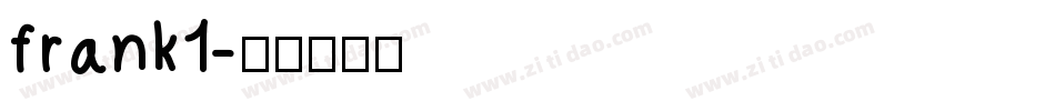 frank1字体转换