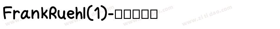 FrankRuehl(1)字体转换