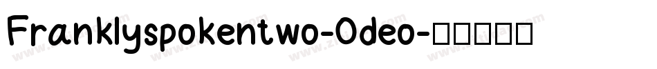 Franklyspokentwo-0deo字体转换