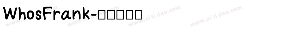 WhosFrank字体转换