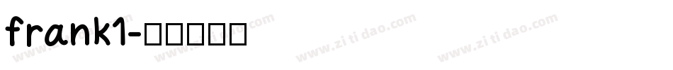 frank1字体转换