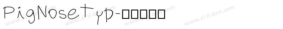 PigNoseTyp字体转换