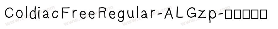 ColdiacFreeRegular-ALGzp字体转换
