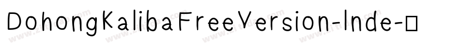 DohongKalibaFreeVersion-lnde字体转换