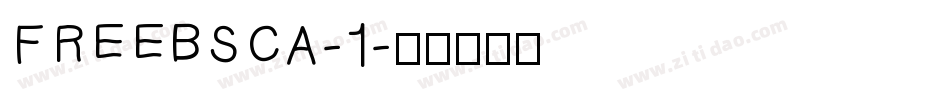 FREEBSCA-1字体转换