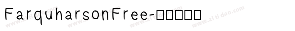 FarquharsonFree字体转换