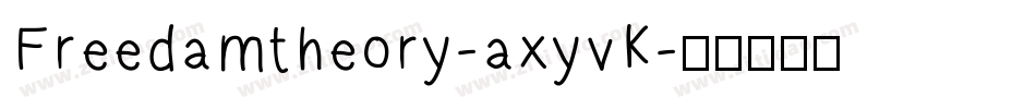 Freedamtheory-axyvK字体转换