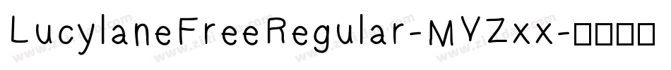 LucylaneFreeRegular-MVZxx字体转换