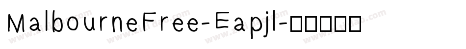 MalbourneFree-Eapjl字体转换