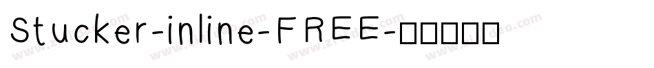 Stucker-inline-FREE字体转换