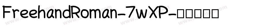FreehandRoman-7wXP字体转换
