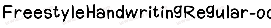 FreestyleHandwritingRegular-oomq字体转换