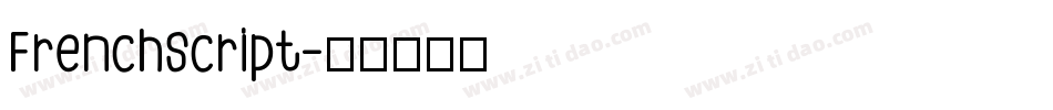 FrenchScript字体转换