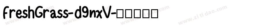 FreshGrass-d9nxV字体转换