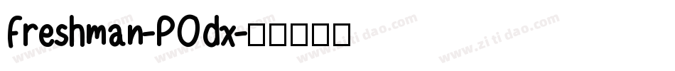 Freshman-POdx字体转换