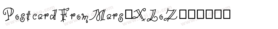 PostcardFromMars-XLoZ字体转换