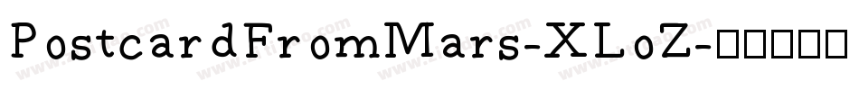 PostcardFromMars-XLoZ字体转换