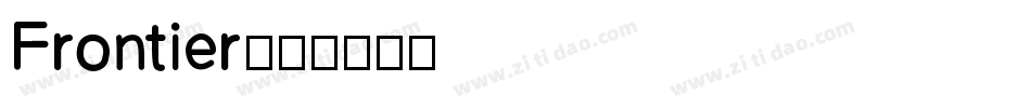 Frontier字体转换
