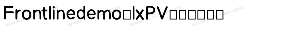 Frontlinedemo-lxPV字体转换