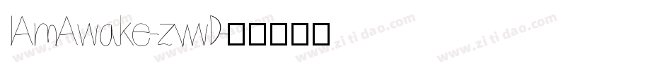 IAmAwake-zvwD字体转换