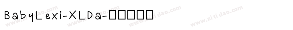 BabyLexi-XLDa字体转换