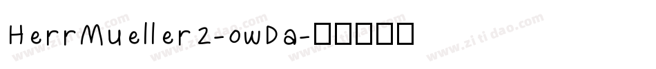 HerrMueller2-owDa字体转换