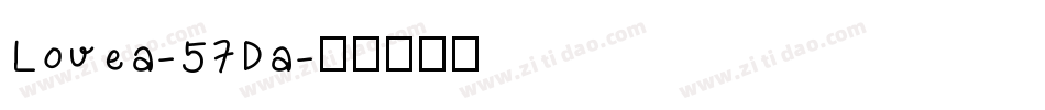 Lovea-57Da字体转换