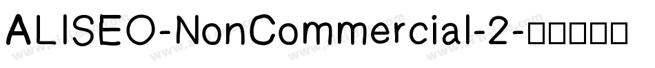 ALISEO-NonCommercial-2字体转换