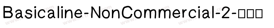 Basicaline-NonCommercial-2字体转换