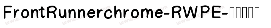 FrontRunnerchrome-RWPE字体转换