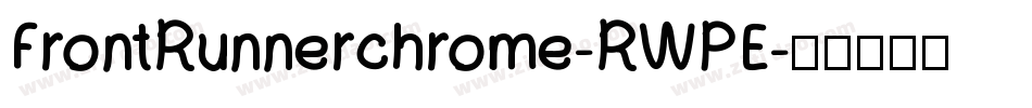 FrontRunnerchrome-RWPE字体转换