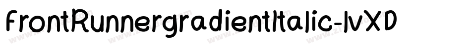 FrontRunnergradientItalic-lvXD字体转换