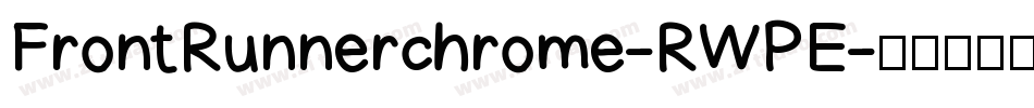 FrontRunnerchrome-RWPE字体转换