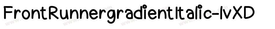 FrontRunnergradientItalic-lvXD字体转换