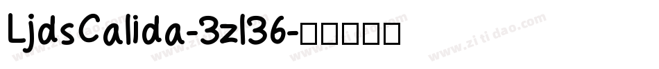 LjdsCalida-3zl36字体转换
