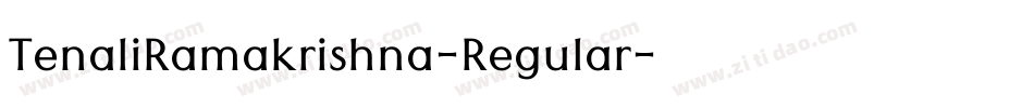 TenaliRamakrishna-Regular字体转换