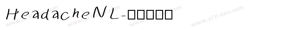 HeadacheNL字体转换