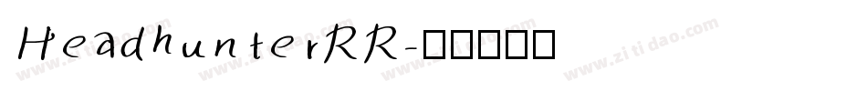 HeadhunterRR字体转换