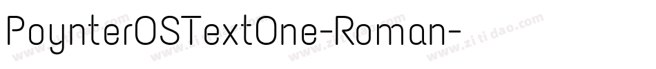 PoynterOSTextOne-Roman字体转换