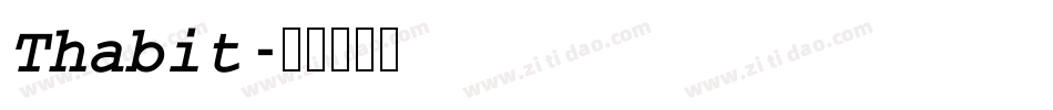 Thabit字体转换