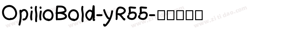 OpilioBold-yR55字体转换