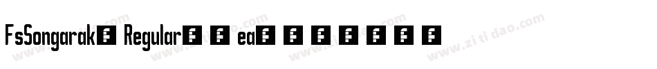 FsSongarak1Regular-Vea0字体转换