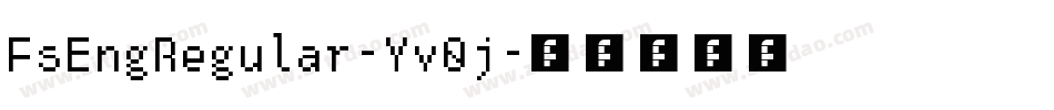 FsEngRegular-Yv0j字体转换