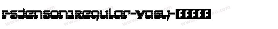 FsJenson1Regular-Ya6y字体转换