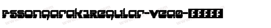 FsSongarak1Regular-Vea0字体转换