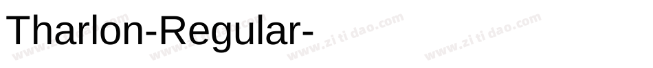 Tharlon-Regular字体转换