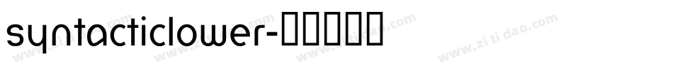 SyntacticLower字体转换