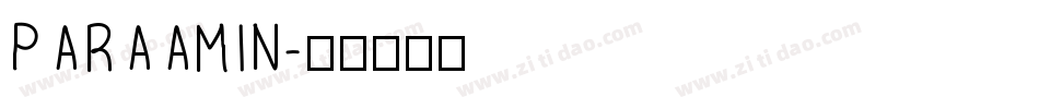 PARAAMIN字体转换