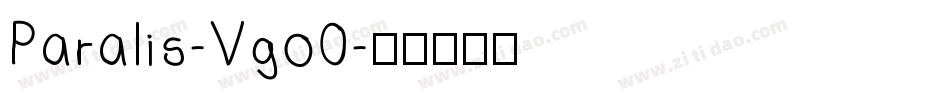 Paralis-Vgo0字体转换